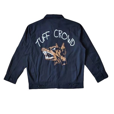 TUFF CROWD 3D Wolf Head Jacket Style - Sharp Fangs Print Zip-Up Outerwear  Men