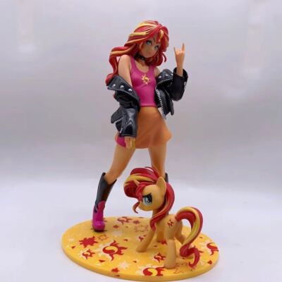 Anime My Little Pony Figure Sunset Shimmer Figurine Collectibles Model Toy Nobox
