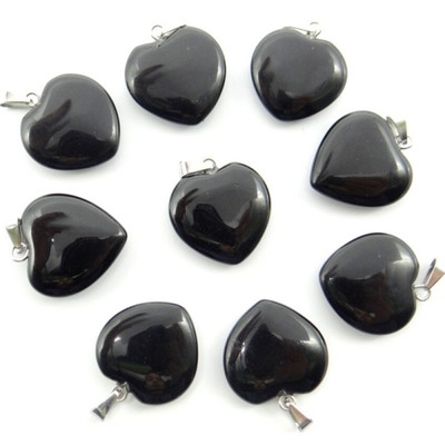 Heart Crystals Pendant Jewelry Stone Natural Crystal Chakra Necklace Gemstone