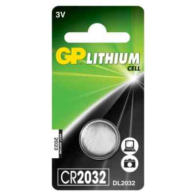 1 x GP Lithium Coin Batteries CR2032 2032 DL2032 3v