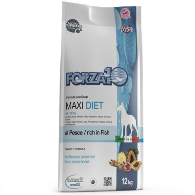 Forza10 Adult Dog Maxi Diet Dry Dog Food with Fish, 12 kg