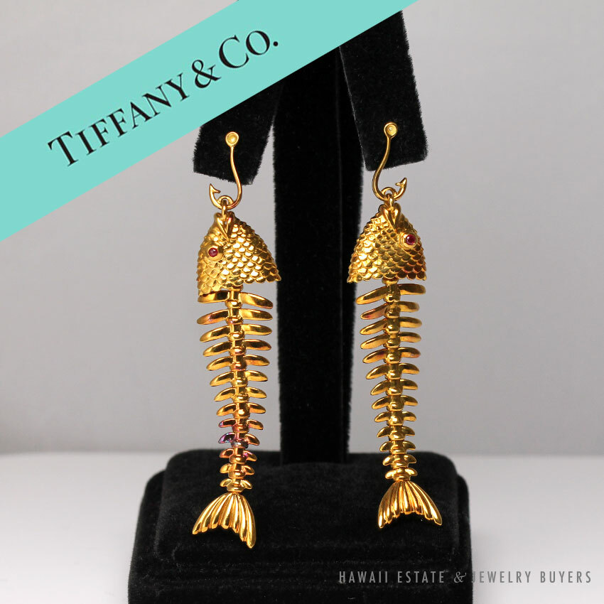 AMERICAN JEWELLERY COLLECTIONS 小売版 AUTHENTIC VINTAGE TIFFANY & CO. 18KY AND RUBY ARTICULATED