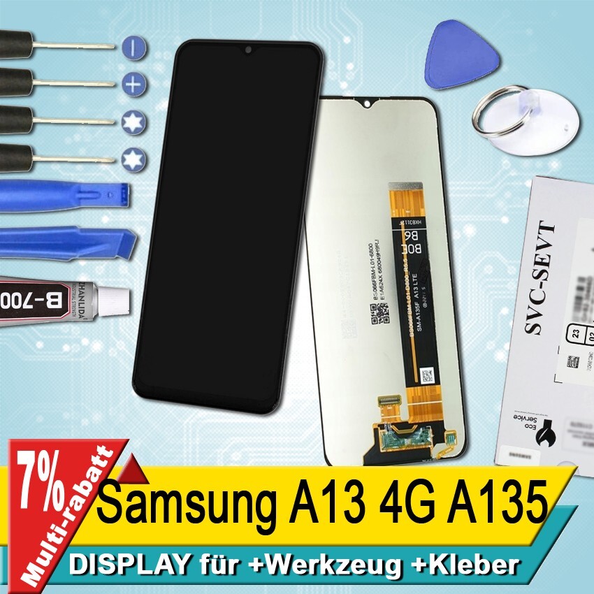 Display Für Samsung A13 4G A135 Bildschirm Service Pack+