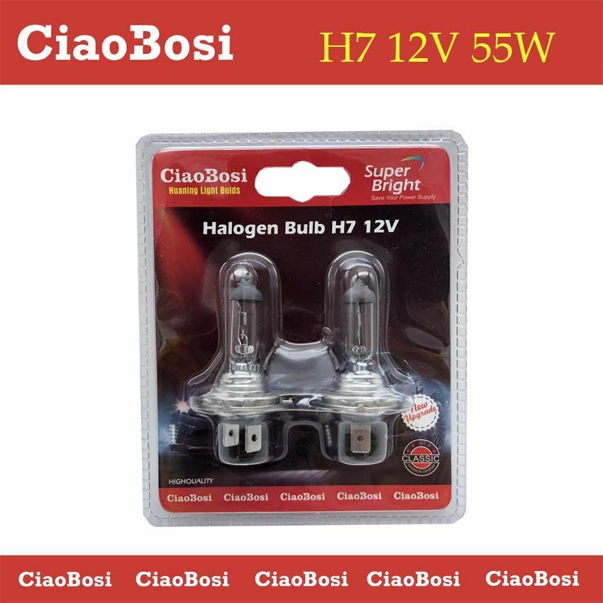 Set 2 Lampadine Lampade Auto Moto Alogene H7 12V 55W C-186286 linq