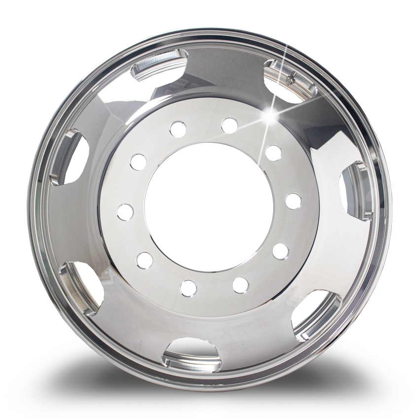 Truck Rims/Wheels 24.5 X 8.25 Kenworth OEM FACTORY Stylized Polished BOTHSIDE