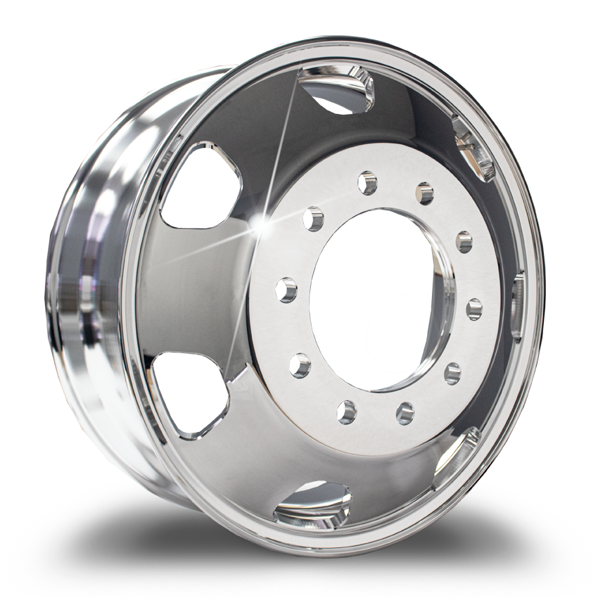 24.5 X 8.25 Kenworth Oem Stylized Forged Aluminum Wheels