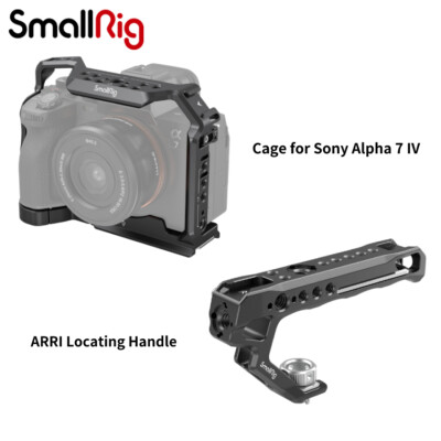 SmallRig A7R V Cage & ARRI Locating Handle for Sony Alpha 7 IV/A7 S III/Alpha 1