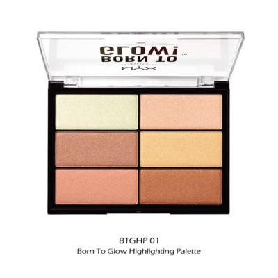 1 NYX Born to Glow Highlighting Palette - Silky Shade "BTGHP01"*Joy's cosmetics*