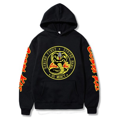 Cobra Kai printed pullover hoodie autumn Fleece guard hoody coat sweatshirt