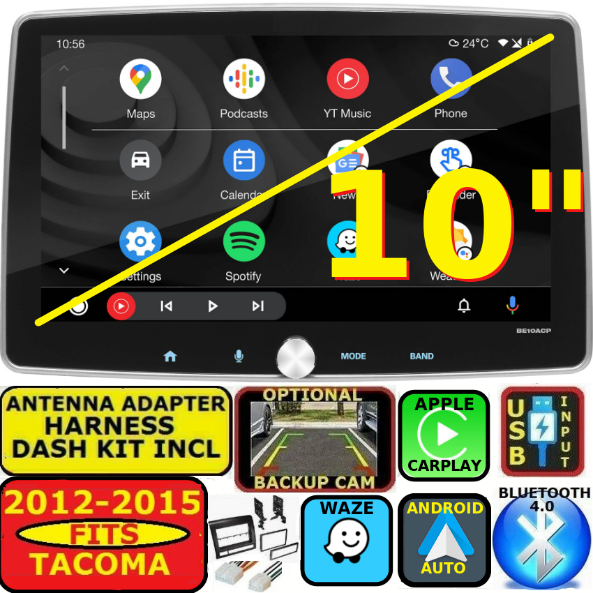 Apple - とも FOR 12-15 TOYOTA TACOMA NAV BLUETOOTH APPLE CARPLAY ANDROID