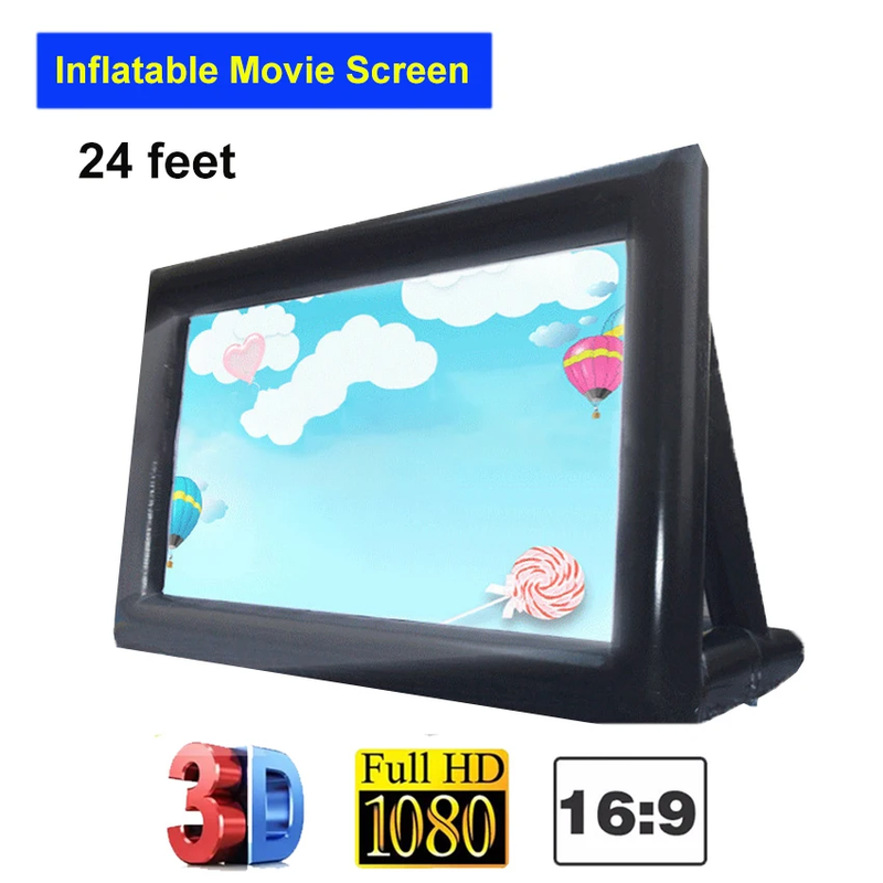 24ft Inflatable Projector Movies Screen Inflatable Outdoor And Indoor Air-Blown