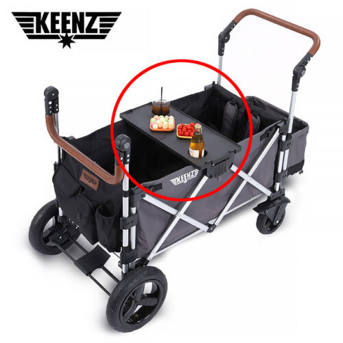 Detachable Solid Folding Snack Tray Table Cup Holder for Keenz 7s Stroller Wagon