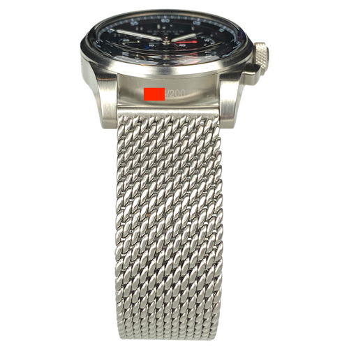 Pre-owned Benrus Airchief2 Ac3-sa-bk-sm Chronograph Stainless Steel 41mm Mens Quartz Watch