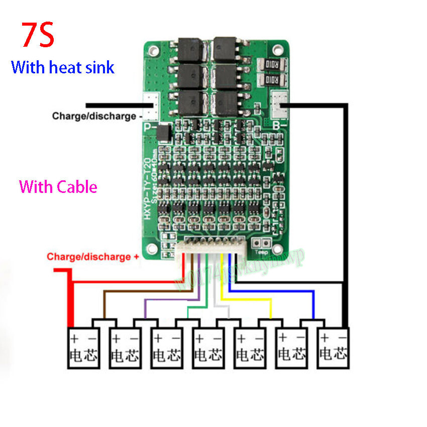 Модуль защиты bms 100a схема подключения для 3s 4s 5s