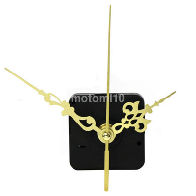 Quartz Clock Movement Mechanism short Spindle Gold Hand Kit DIY us