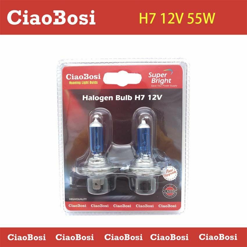 Set 2 Lampadine Lampade Auto Moto Alogene H7 12V 55W C-186280 linq
