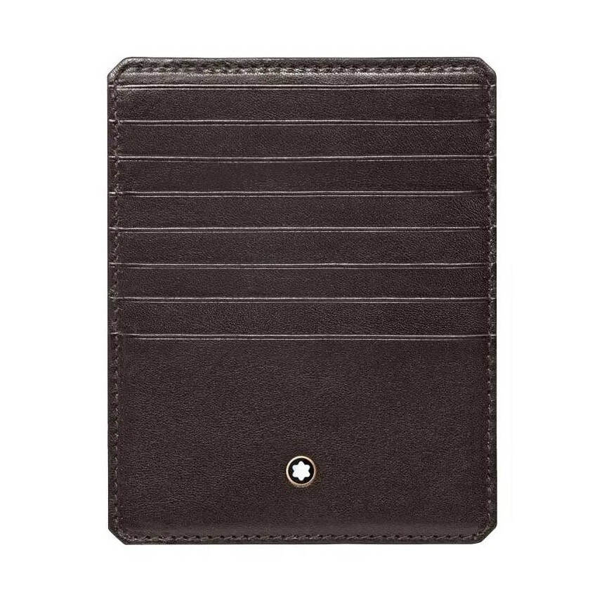 Pre-owned Montblanc Genuine  Heritage 1926 Natural Leather Wallet Purse Card Holder For Men In Brown