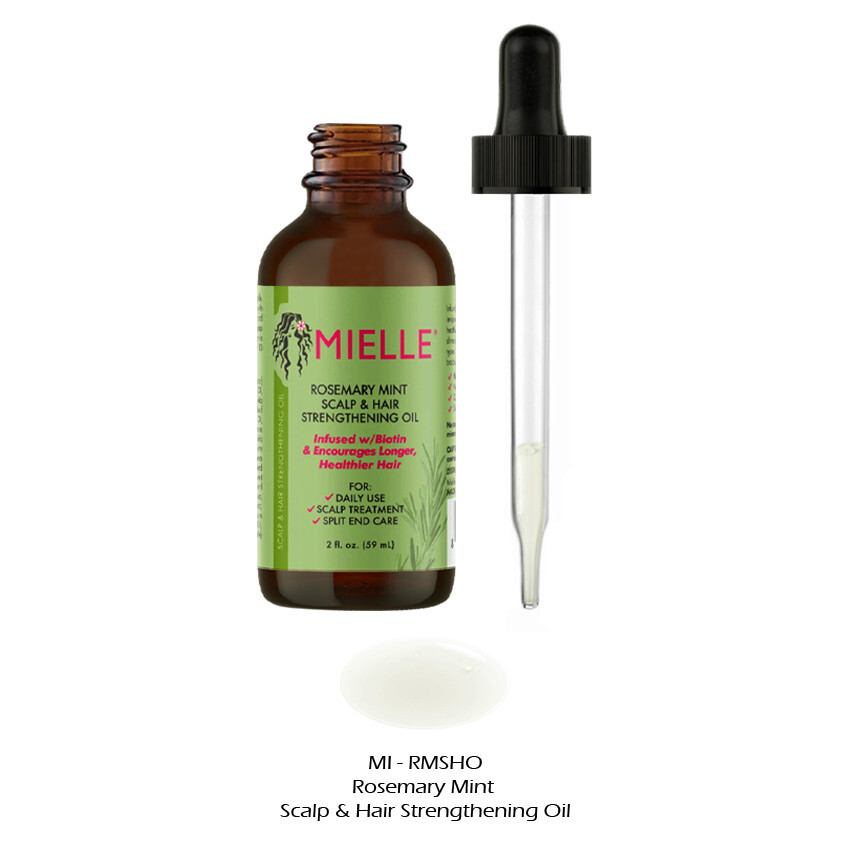 1 MIELLE ORGANICS Rosemary Mint Scalp & Hair Strengthening Oil "MI-RMSHO"*Joy's*