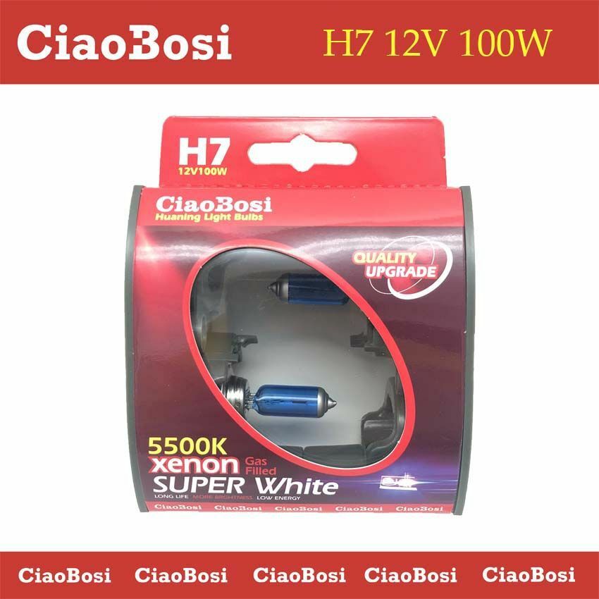 Coppia Lampadine Lampade Auto Moto Xenon H7 12V 100W 5500k C-6277 linq