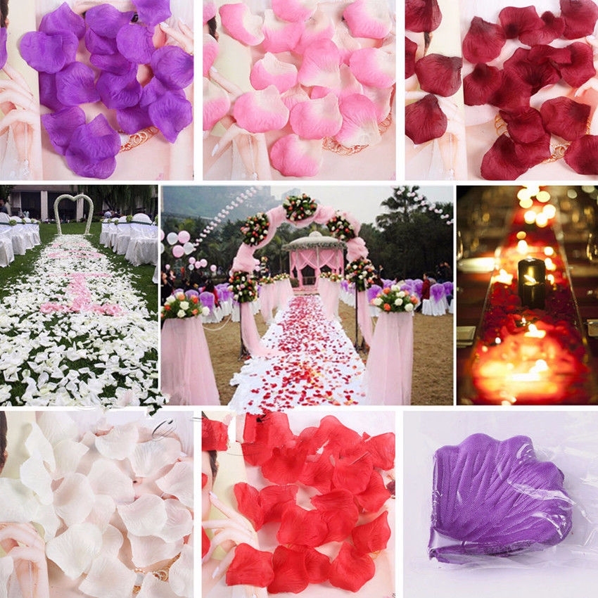 1000pcs Flower Rose Petals Wedding Party Church Decoration Floral