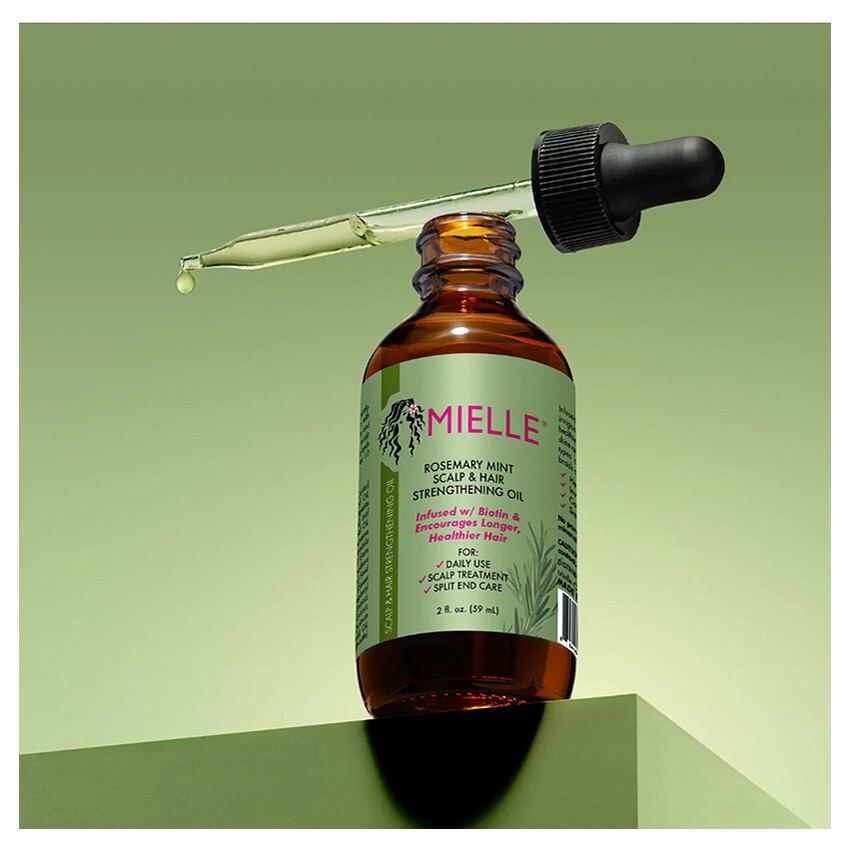 1 MIELLE ORGANICS Rosemary Mint Scalp & Hair Strengthening Oil "MI-RMSHO"*Joy's*