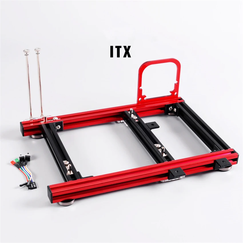DIY Open Frame Aluminum Alloy Computer PC Case Overclocking Test Platform for Sm