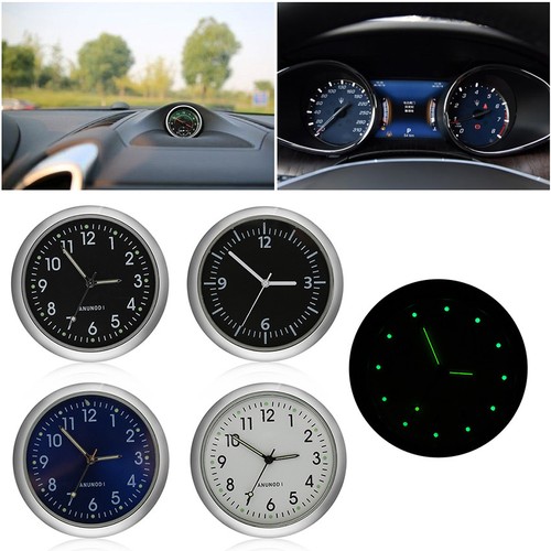 Car Air Vent Quartz Clock Auto Interior Watch Mini Luminou Digital Pointer Decor