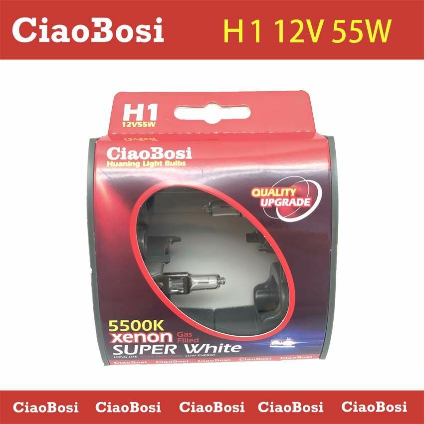 Coppia Lampadine Lampade Auto Moto Xenon H1 12V 55W 5500k C-186281 linq