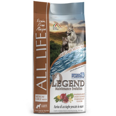 Forza10 Dog Legend All life Medium/Large Dry Dog Food With Anchovy, 2,27kg