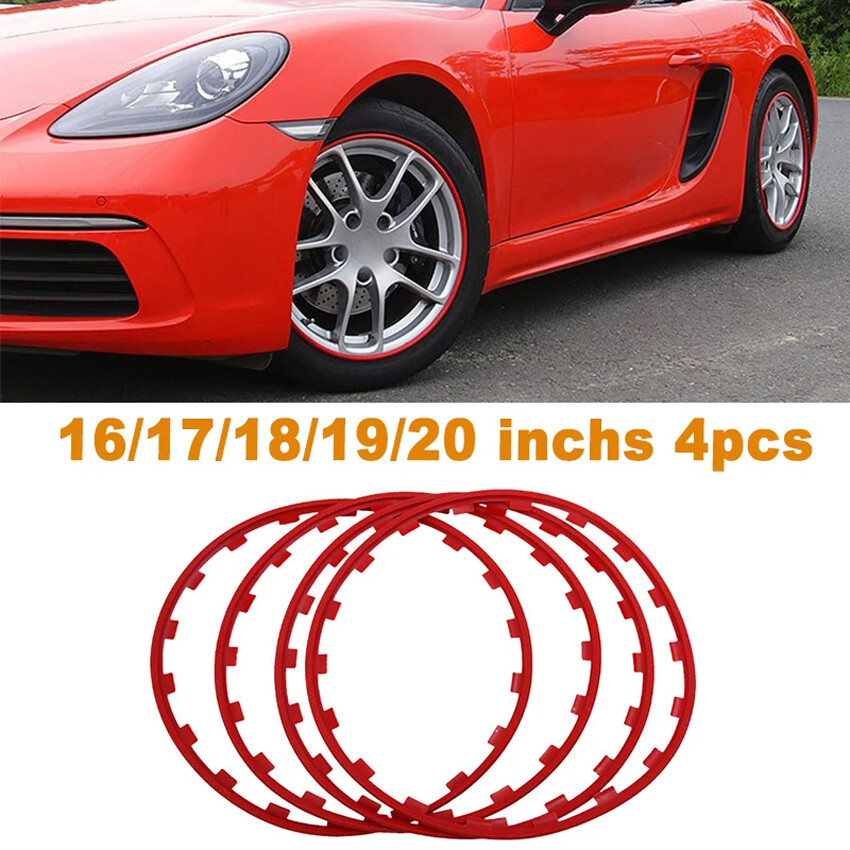 Hub Rim 16-20 Inch Car Wheel Rims Protector Decor 4PCS/SET Trim Tire ...