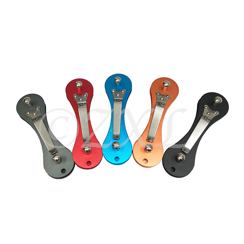 Aluminum Hard Oxide Key Holder Organize Clip Folder Keyring