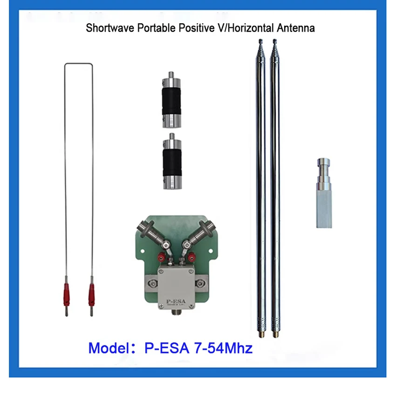P-ESA 7-54MHz 120W FM CW SSB Short-wave Portable Positive V Horizontal Antenna D