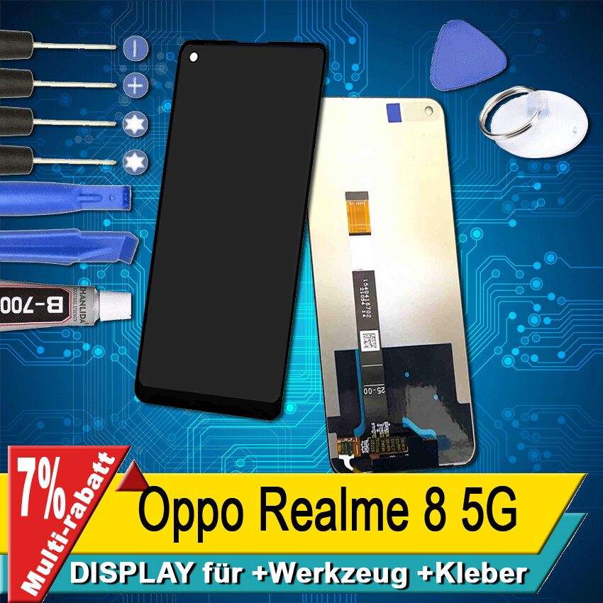 Display Für Oppo Realme 8 5G RMX3241 Komplettes Bildschirm Lcd Touch +