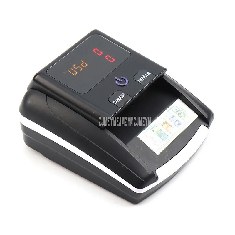 Mini Portable Fake Banknote Detector Total Amount Display Euro USD Conterfeit UV