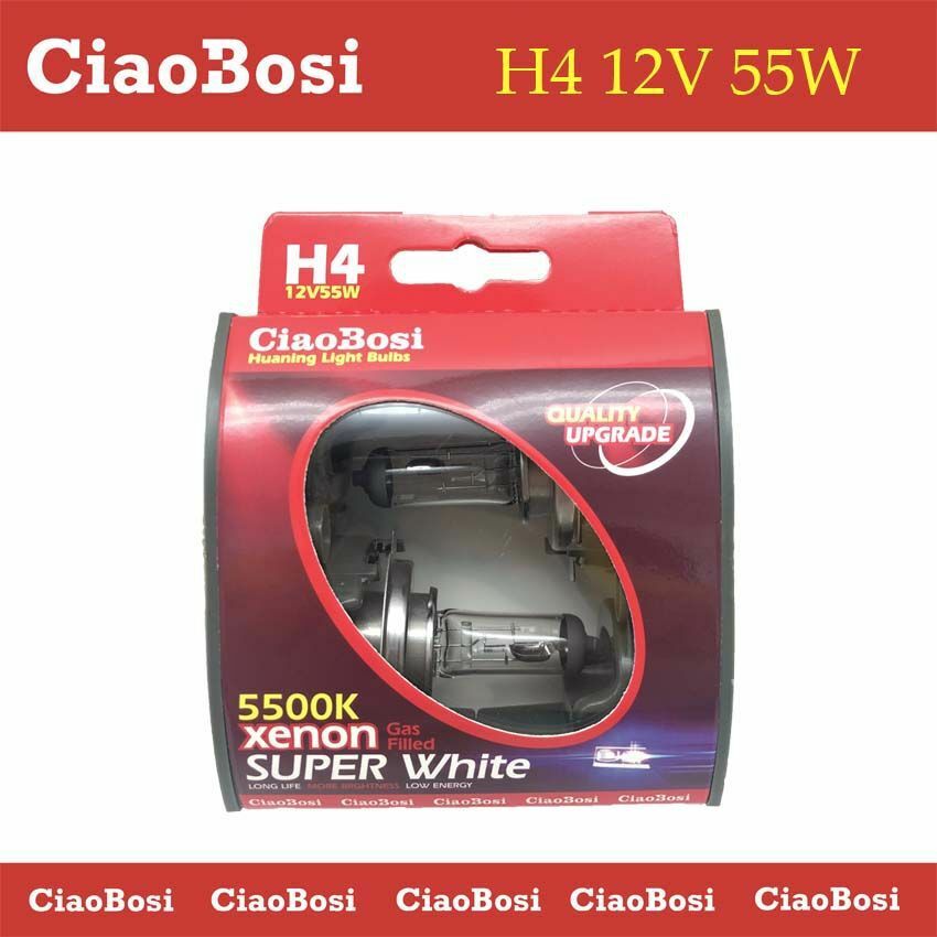 Coppia Lampadine Lampade Auto Moto Xenon H4 12V 55W 5500k C-186282 linq