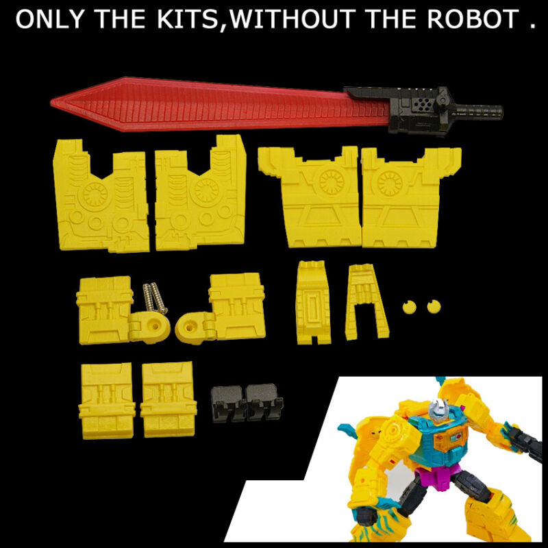 Upgrade Kit For Legacy G2 Grimlock -Set Sword Foot Sole Arm Cover Teeth Leg Fill