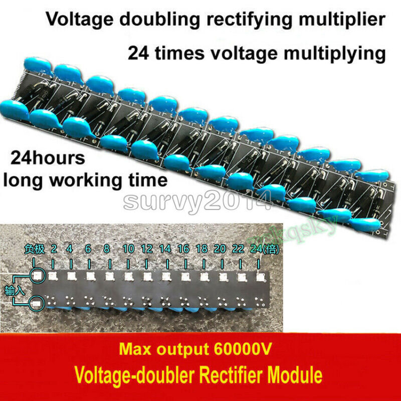 24 Times Rectifier 60000V High Voltage Multiplier Voltage Doubler Circuit Board