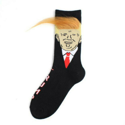 1 Pair Donald Trump Novelty Socks Christmas Streetwear Present Gift Unisex Long