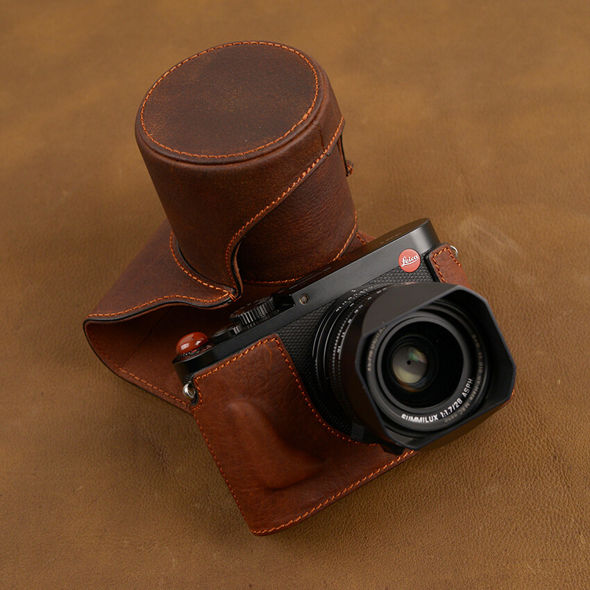 Q2 Full Case Handmade Genuine Leather Camera Case Bag Cover For Leica