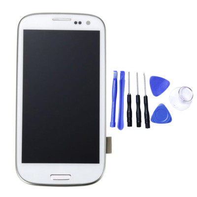 Original For Samsung Galaxy S3 GT-i9300 Display LCD Touch Screen Digitizer Frame