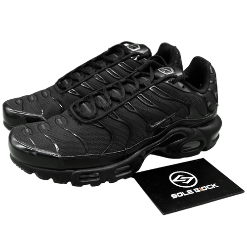 an様ブラック Nike Air Max Plus Triple Black Running Shoes Sneakers 604133