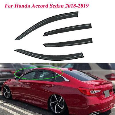 For 2018-2019 Honda Accord Sedan Window Visor Rain Guard Vent Sun Deflector