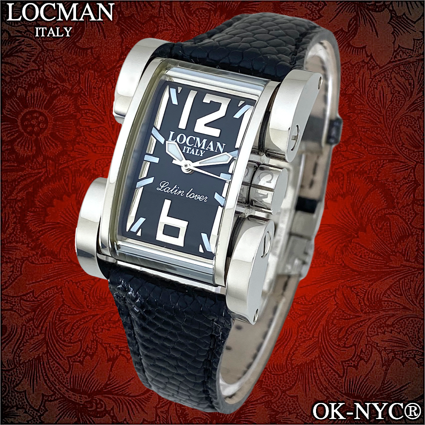 Pre-owned Locman Ladies'  Latin Lover Quartz Watch 27mm X 40mm W/r 3 Atm Ostrich Ref 502