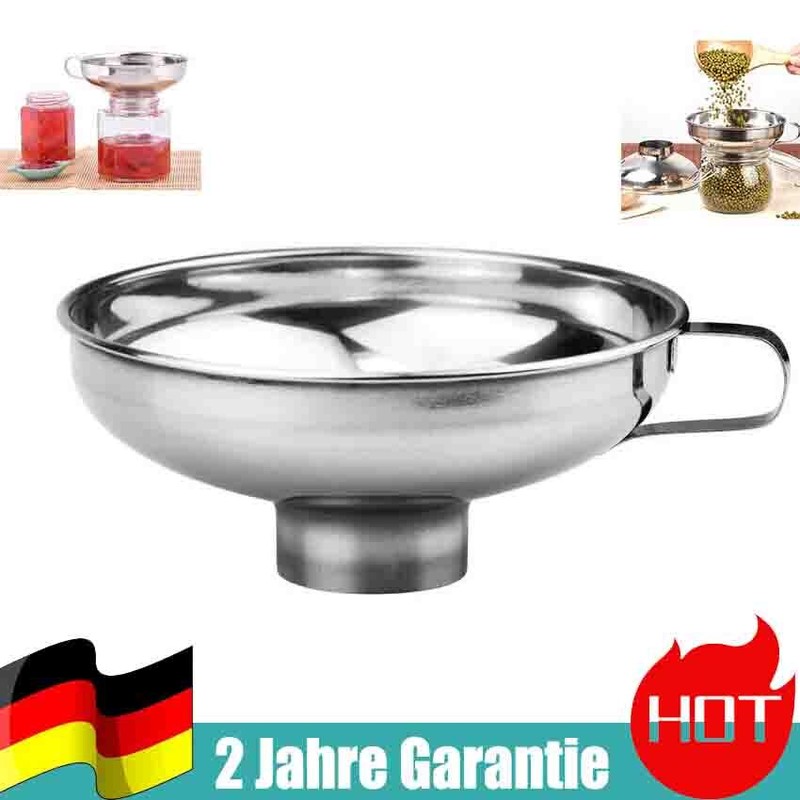 Trichter Edelstahl Marmelade Breiter ÃFfnung Einkochtrichter Mit Griff FÃ¼R ÃL