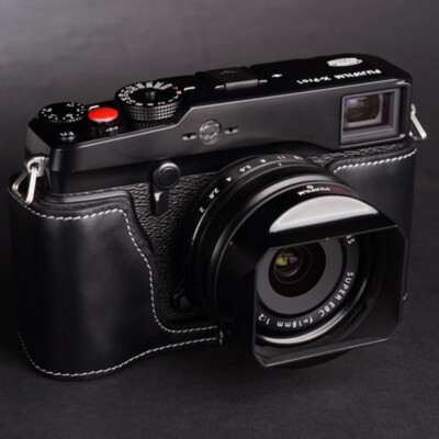 For Fujifilm X-Pro1 Handmade Genuine Real Leather Half Camera Case Bag Cover Bag