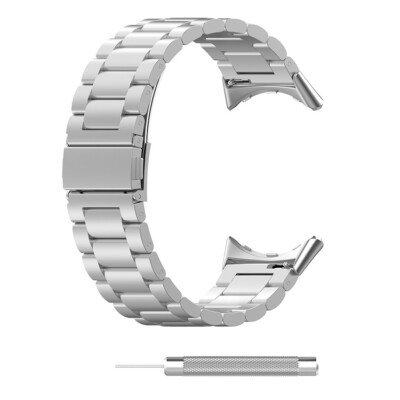 41/45MM Triple Bead Stainless Steel Watch Strap For Google Pixel Watch 2/Watch 3