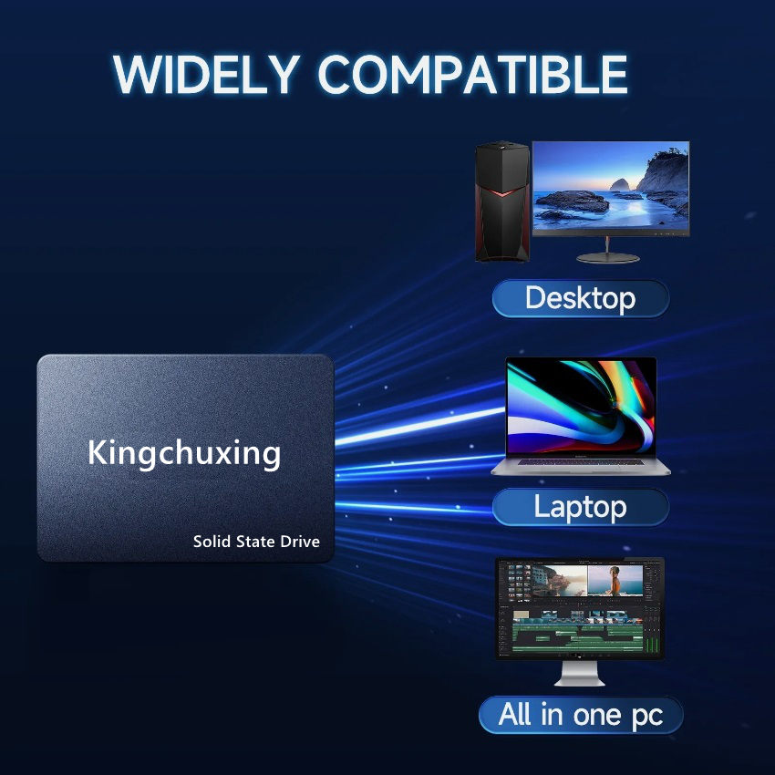 Kingchuxing 1TB 512GB SSD 2.5'' SATA III Internal Solid State Drive 550MB/s* Lot