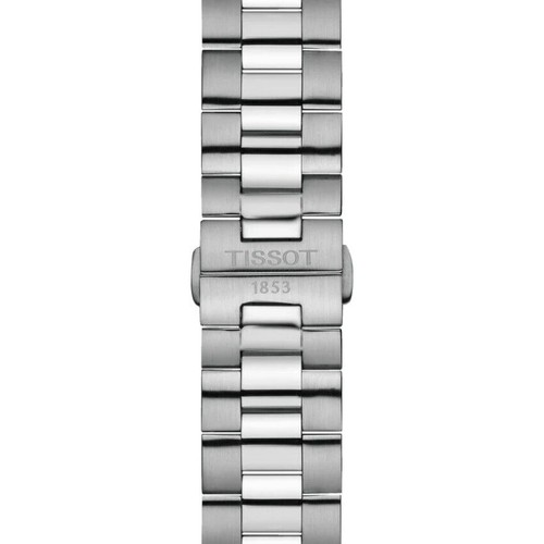 Pre-owned Tissot Gentleman Titanium Quartz Grey Dial 40 Mm Men's Watch T1274104408100