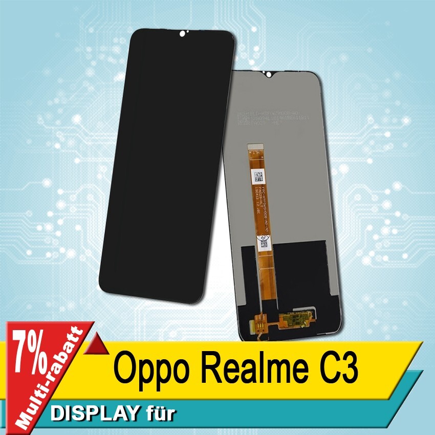 Display Für Oppo Realme C3  Bildschirm LCD Schwarz