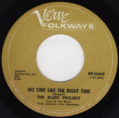 The Blues Project   No Time Like The Right Time 1966 Rock VG Plays Perfectly